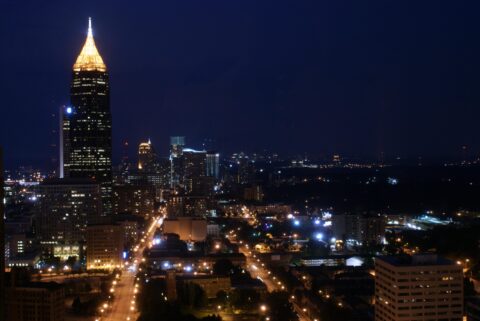 Atlanta at night